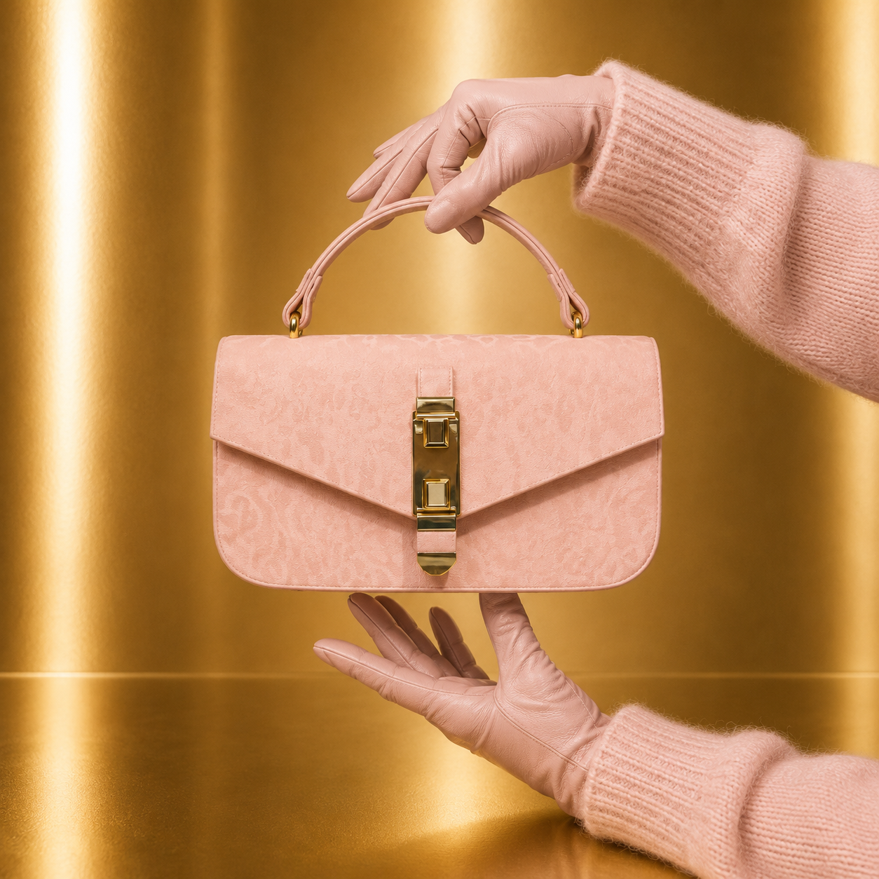 Luxury Textured Top Handle Crossbody Bag for Women