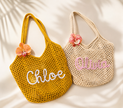 Customize Crochet Tote Bag for Women
