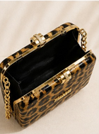 Luxury Leopard Print Chain Crossbody Bag
