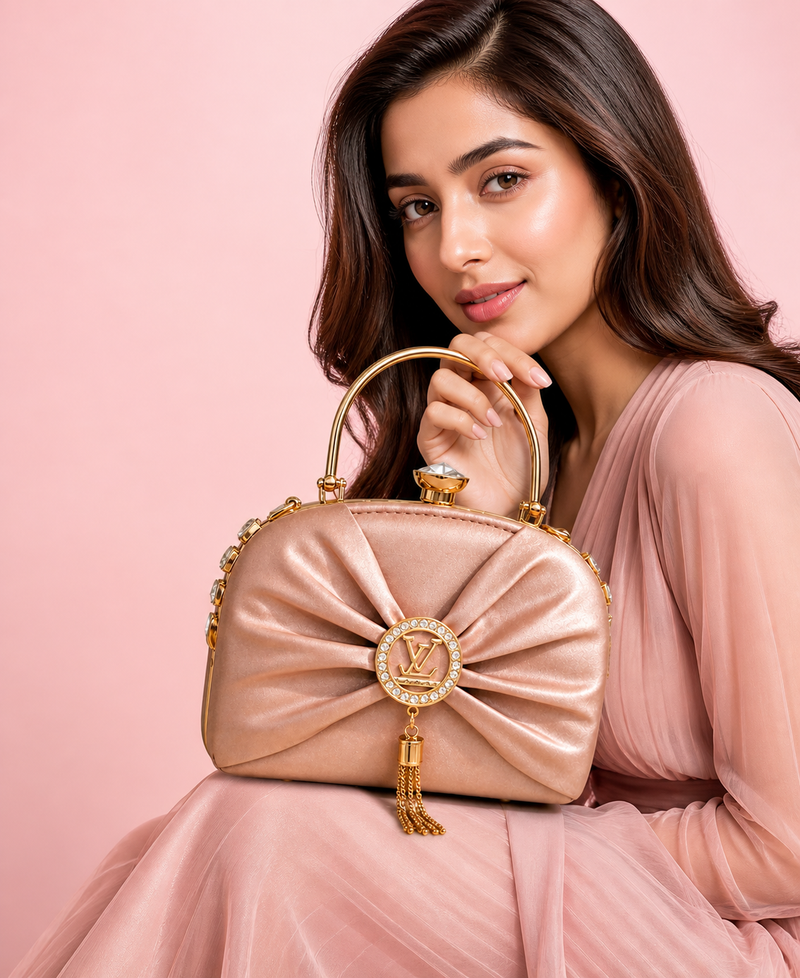 Elegant Bow-Style Evening Handbag