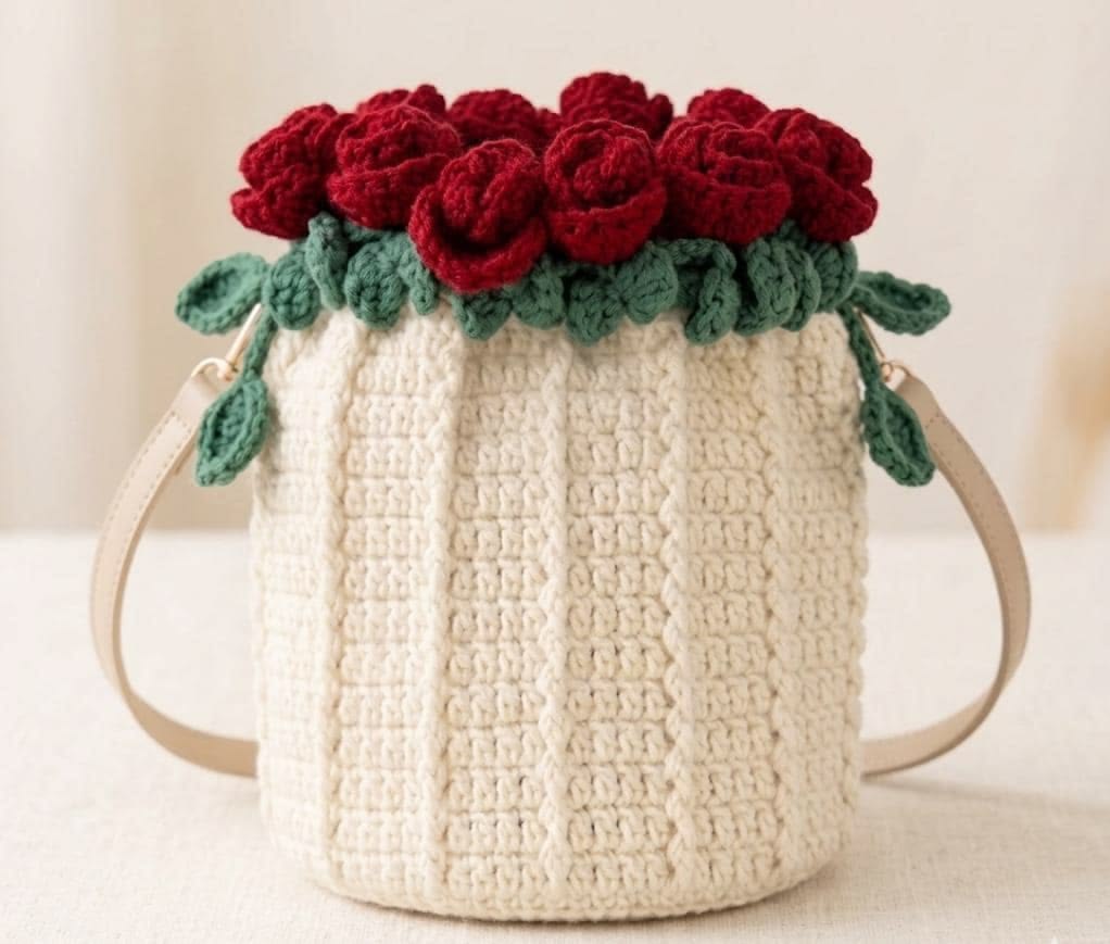 Elegant Floral Drawstring Potli