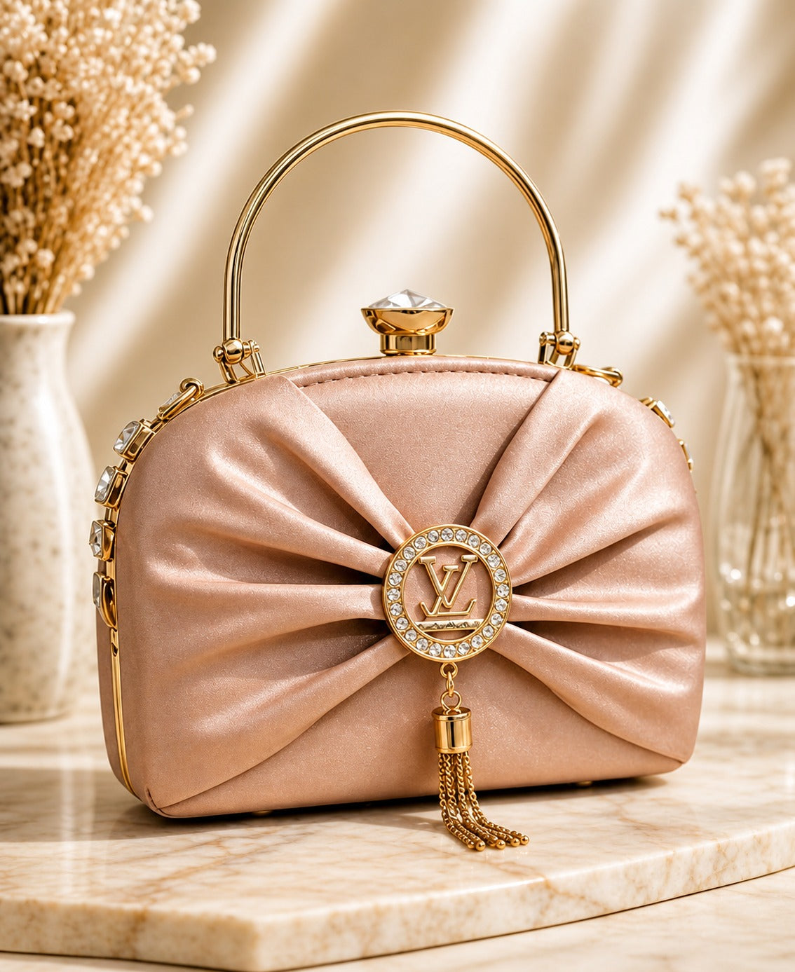 Elegant Bow-Style Evening Handbag