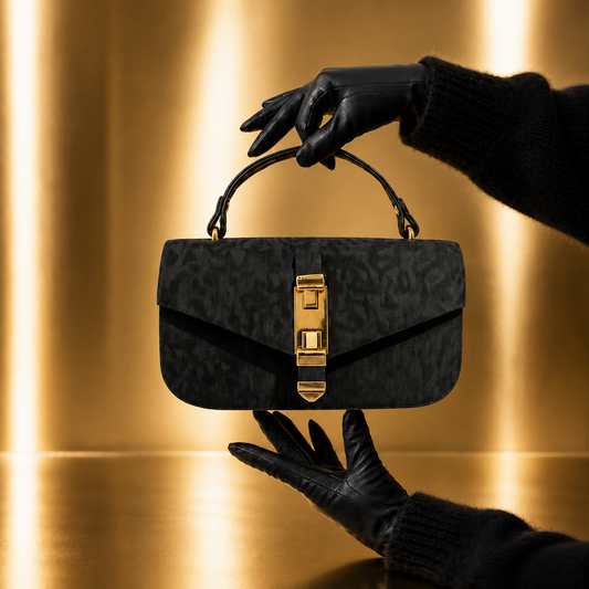 Luxury Textured Top Handle Crossbody Bag for Women
