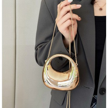 Gold Sculptural Evening Bag