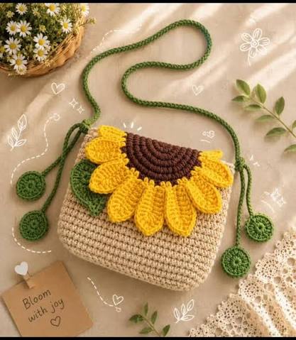 Mini Sunflower Petal Purse