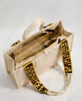 Elegant Beige Tote Bag with Designer Strap