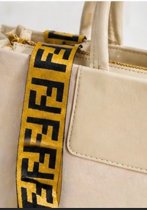 Elegant Beige Tote Bag with Designer Strap